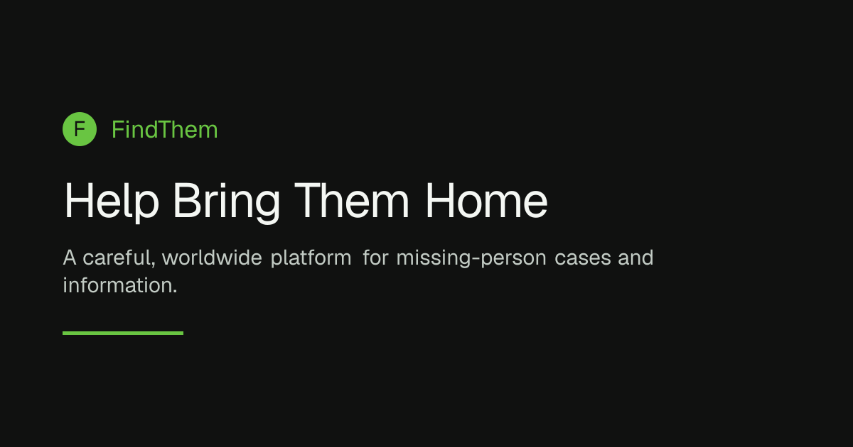 Find Missing Persons · FindThem